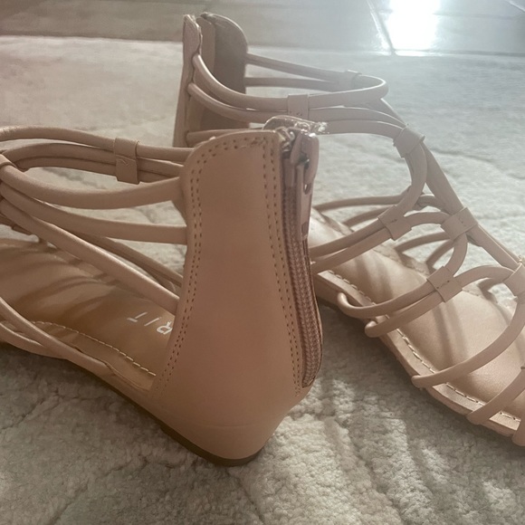 Wedged Neutral Sandals - Picture 4 of 4